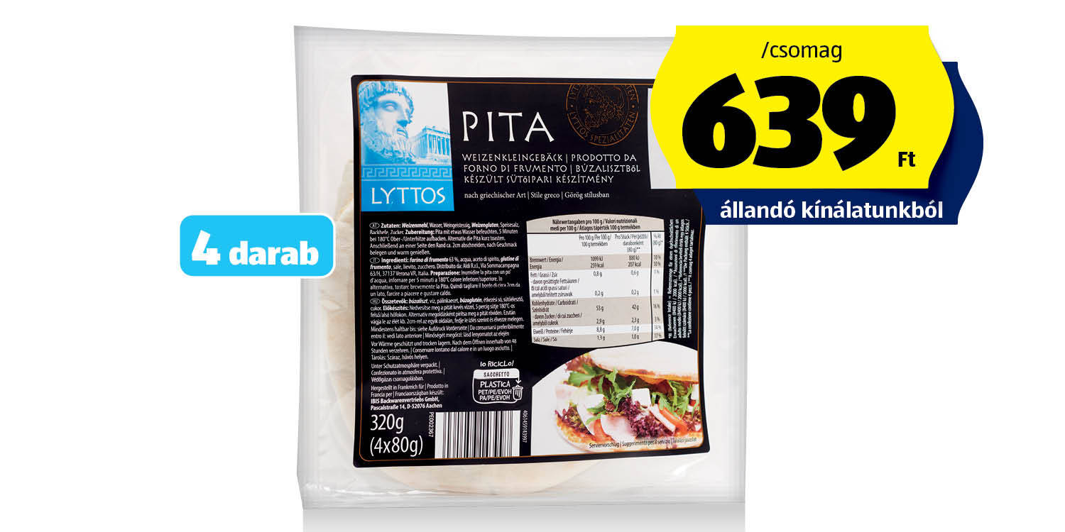 LYTTOS Pita, 320 g/csomag