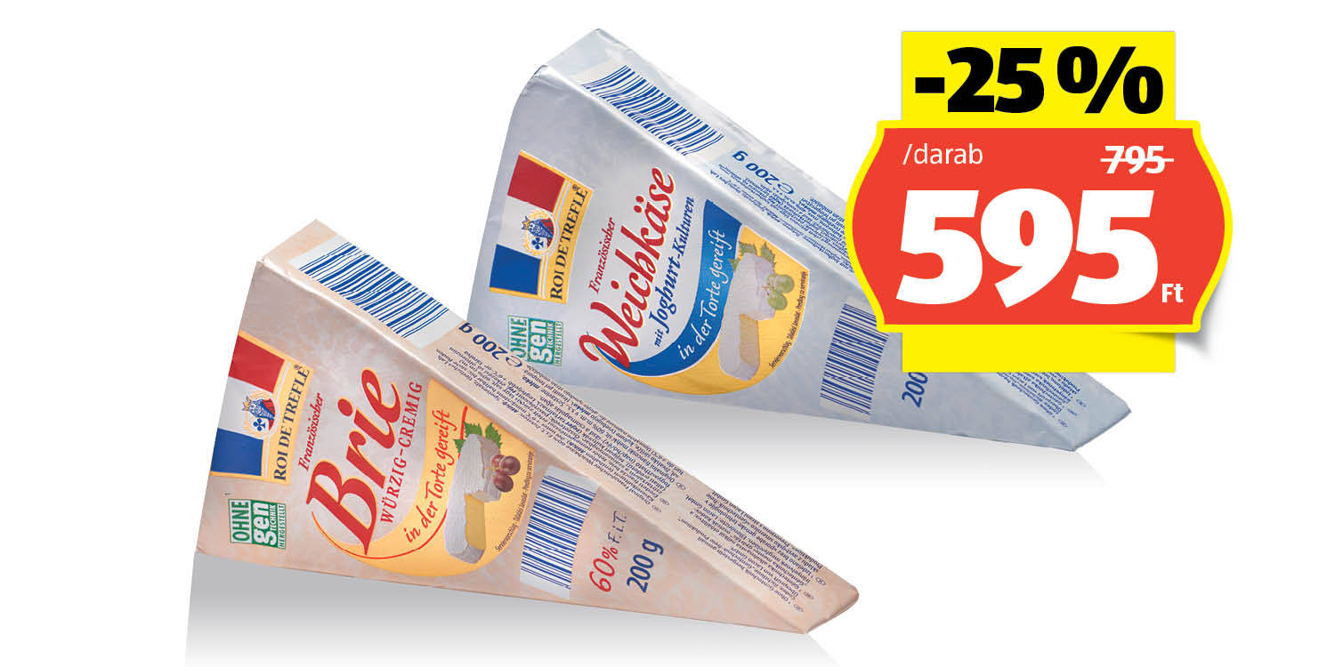 ROI DE TREFLE Eredeti Francia Brie sajt, 200 g/darab