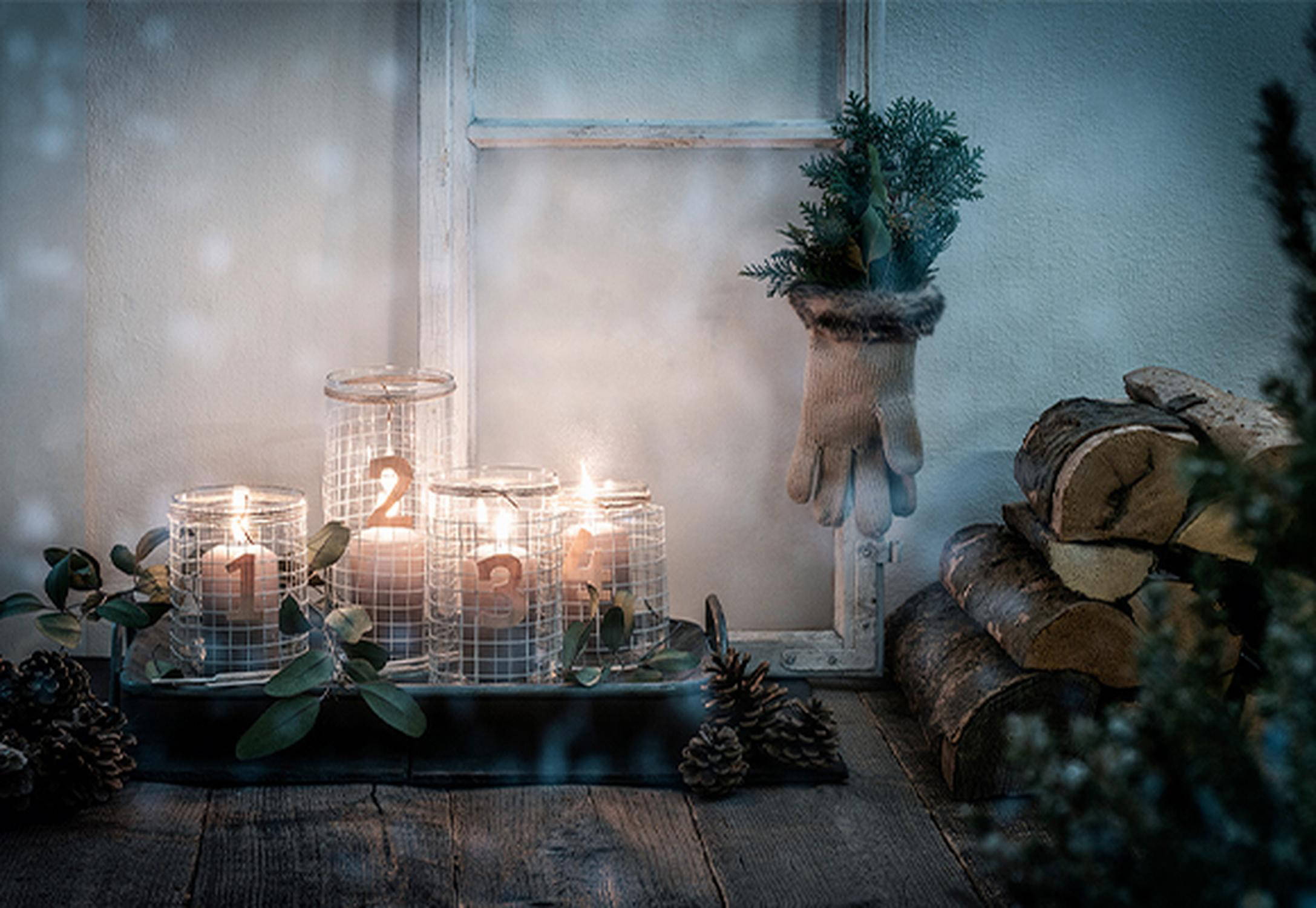 Adventkranz für draußen