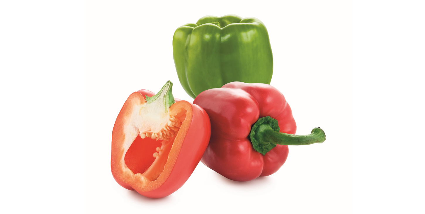 Rdeča in zelena paprika