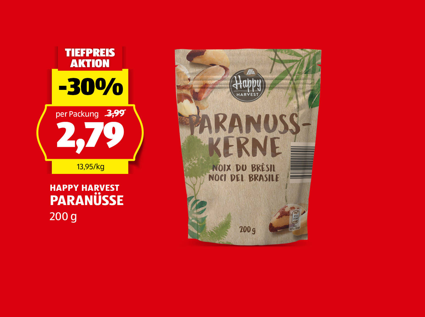 Happy Harvest Paranüsse, € 2,79