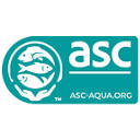 ASC aqua certification mark with fish icon