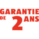 Garantie de 2 ans red text badge
