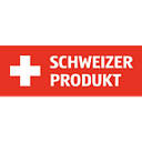 Swiss Product Label with White Cross and Text