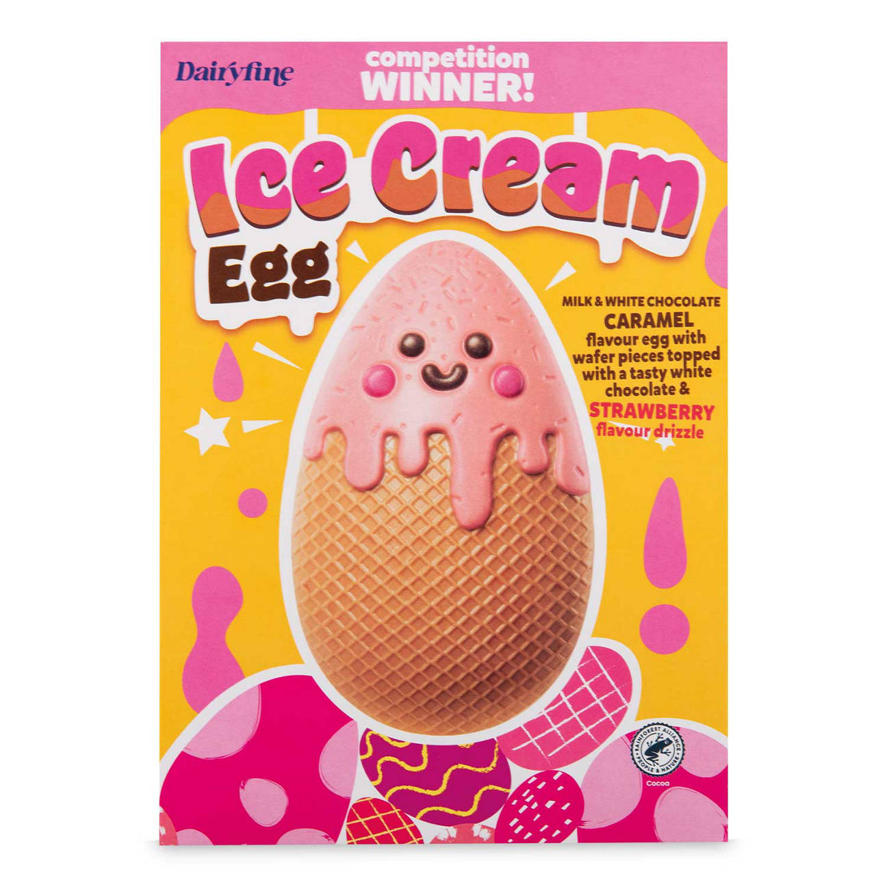 Milk & White Chocolate Caramel Flavour Ice Cream Egg | ALDI UK