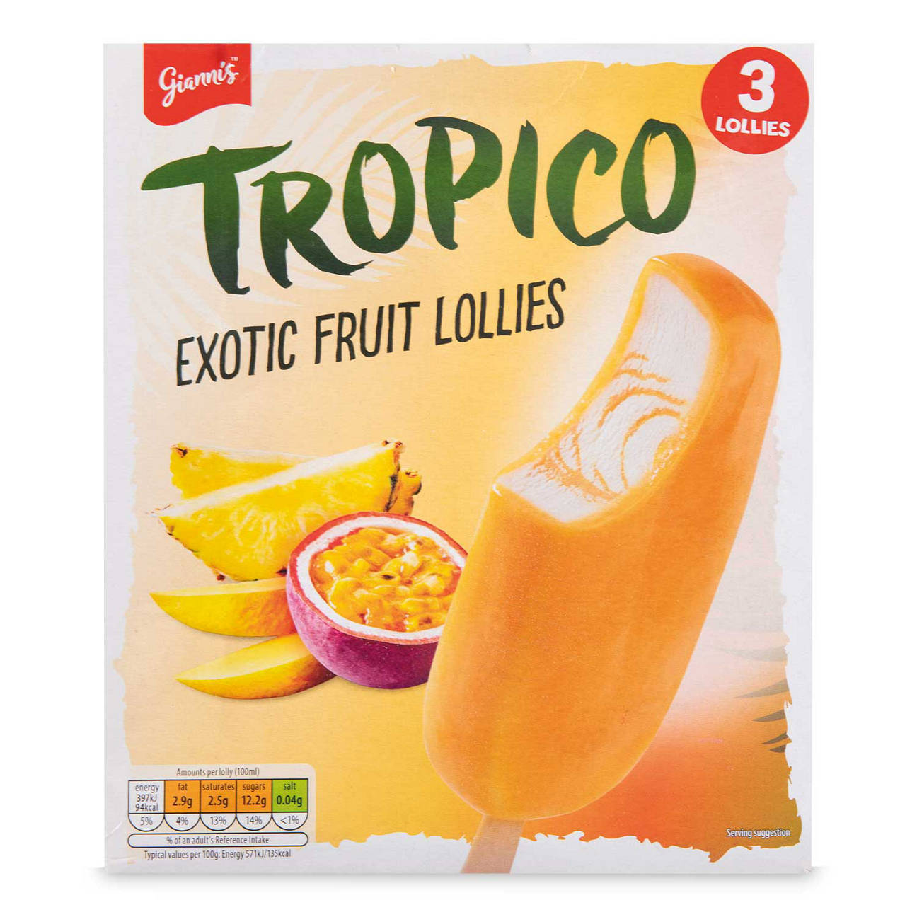 Tropico Exotic Fruit Lollies 3 Pack | ALDI UK