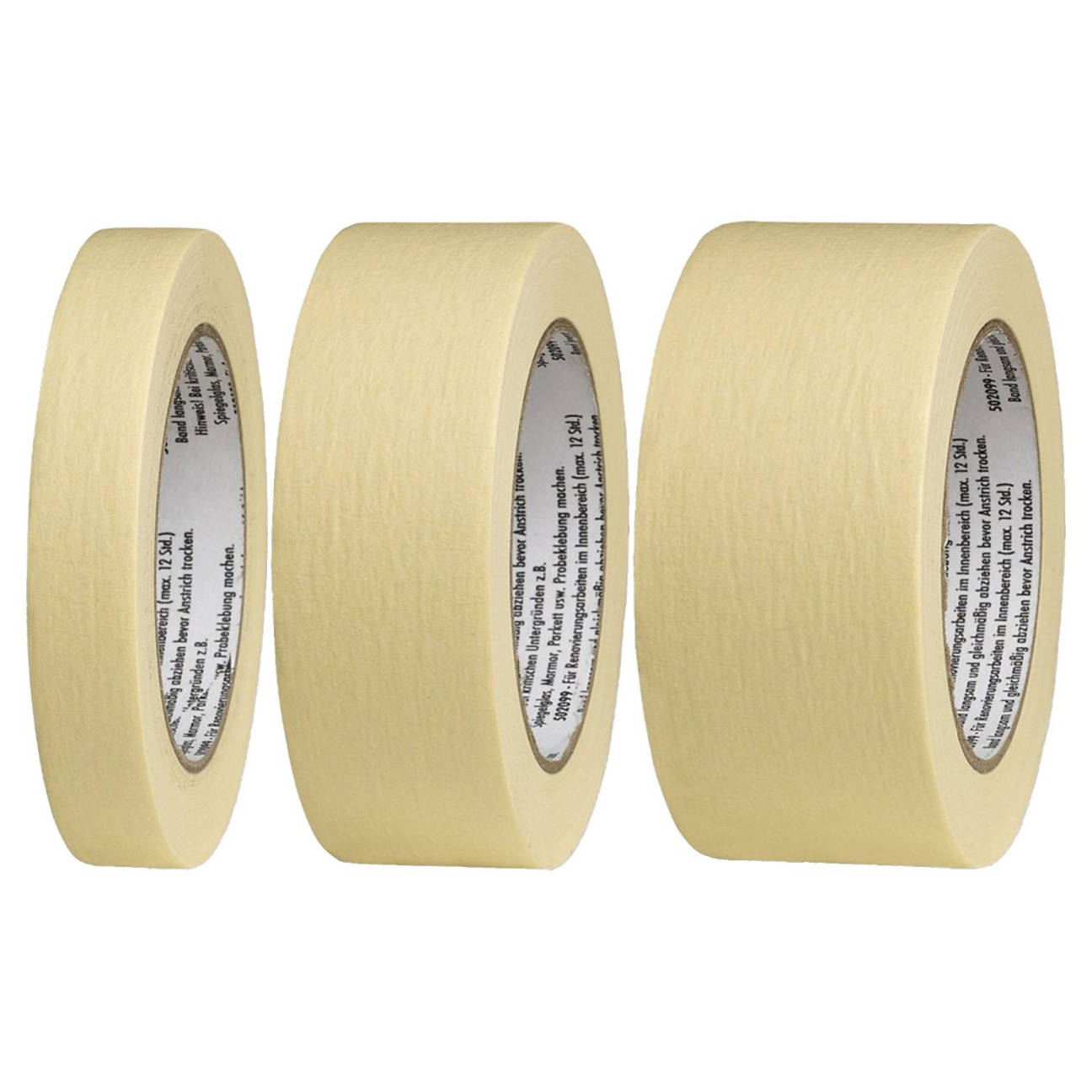 Maler-Kreppband 3er-Set, Gelb