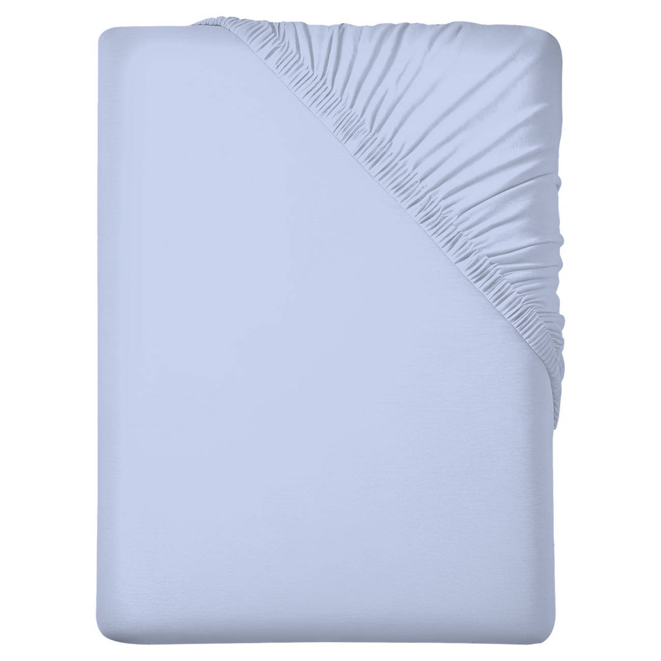 Jersey-Spannbetttuch Boxspring-Doppelbett, Blau