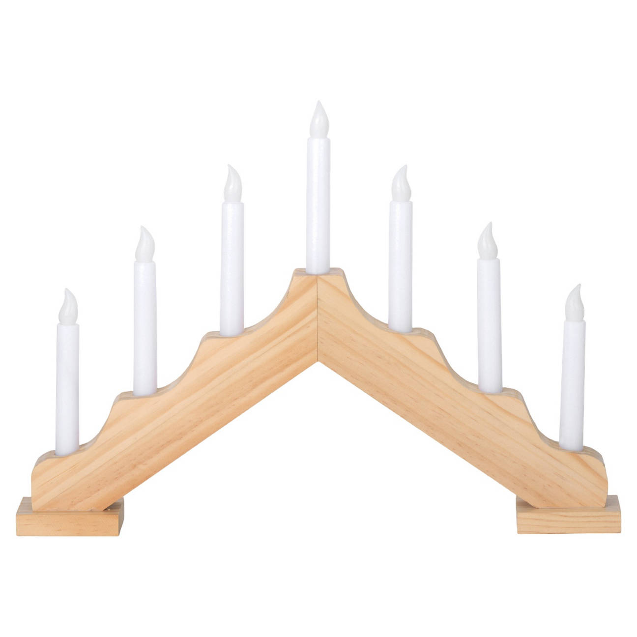 LED-Lichterbogen, Kerzenbogen, Holz