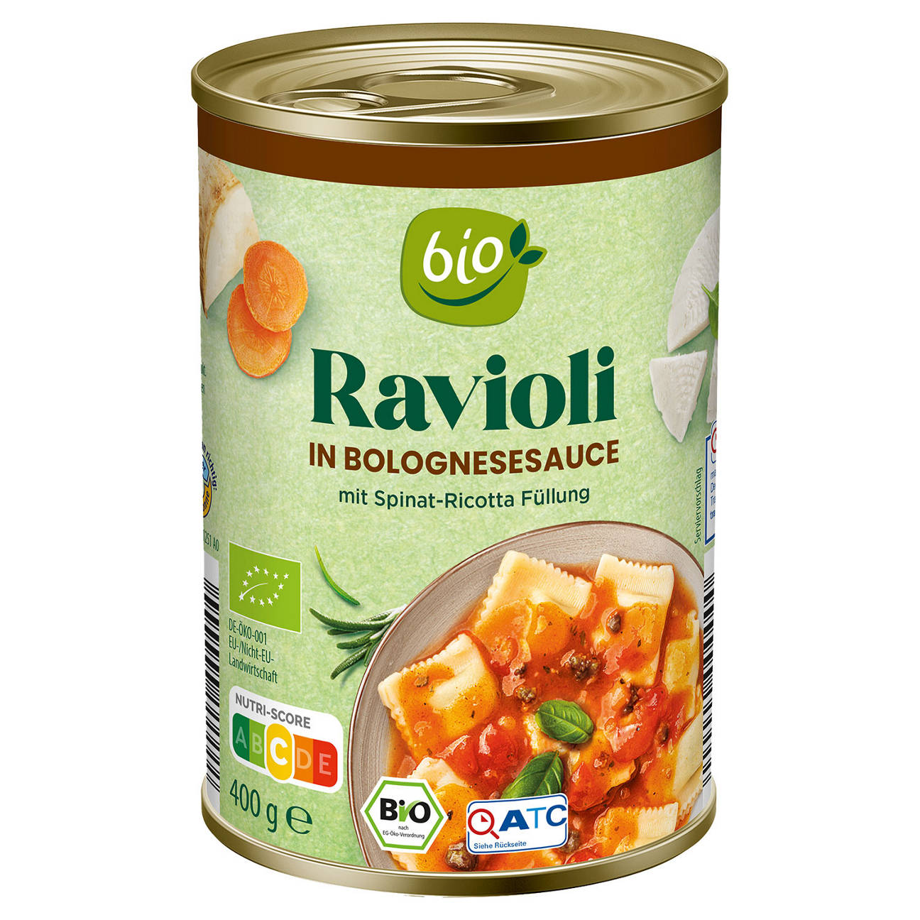 Bio-Ravioli 400 g, Bolognese