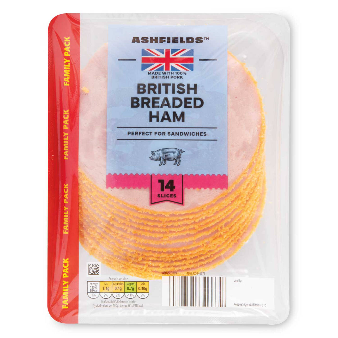 British Breaded Ham 14 Slices | ALDI UK