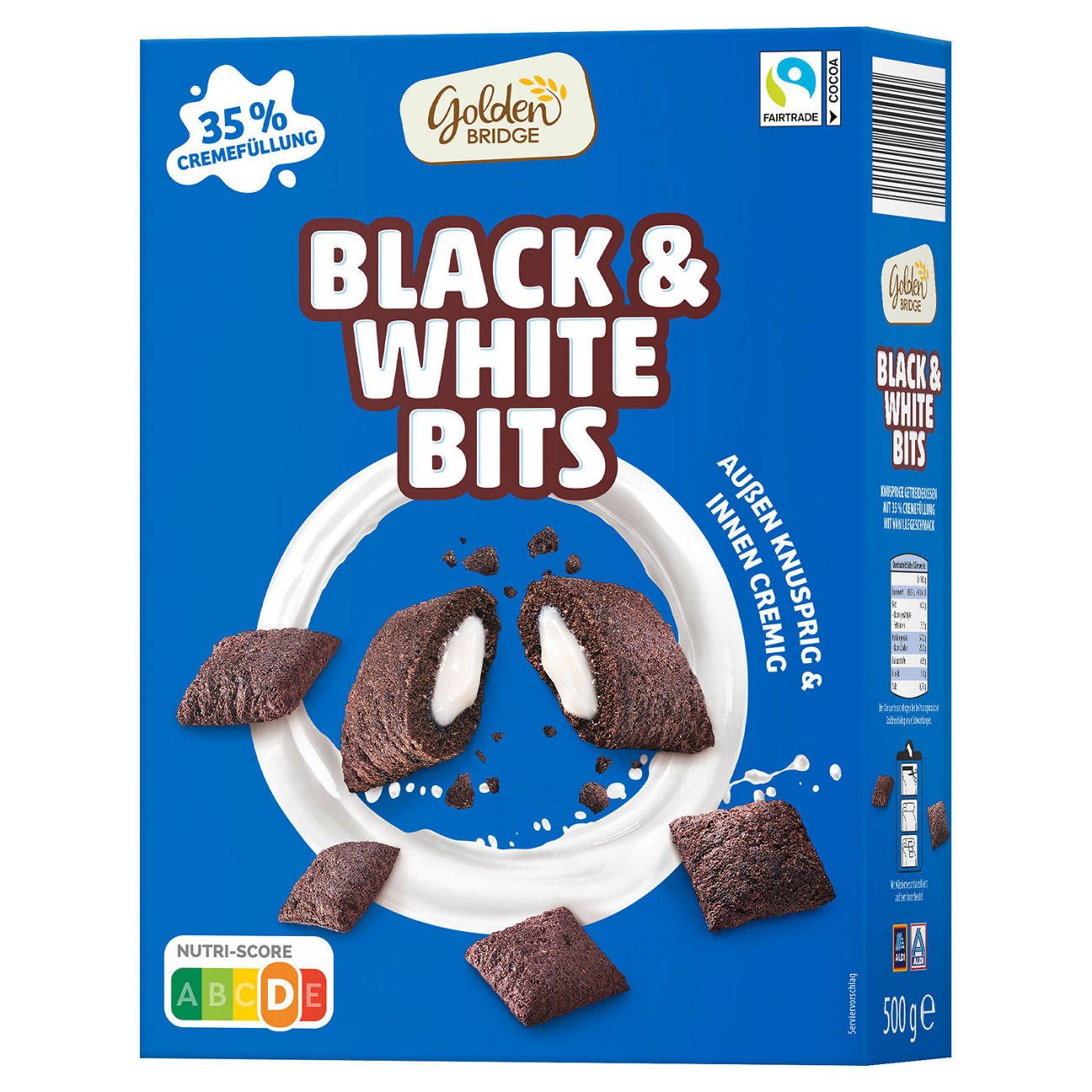 Gefüllte Getreidekissen 500 g, Black & White