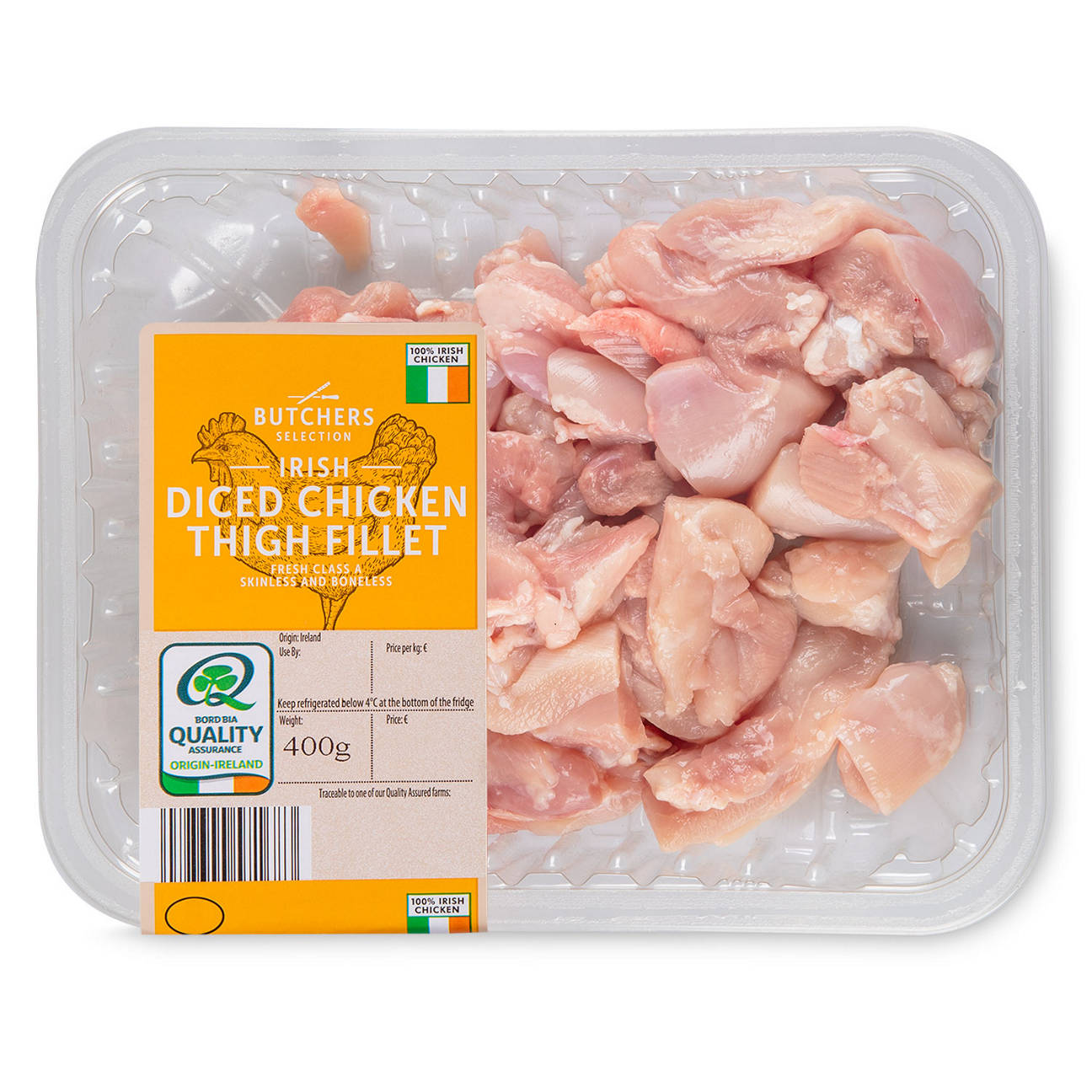 Diced Chicken Thigh Fillet 400g | ALDI IE