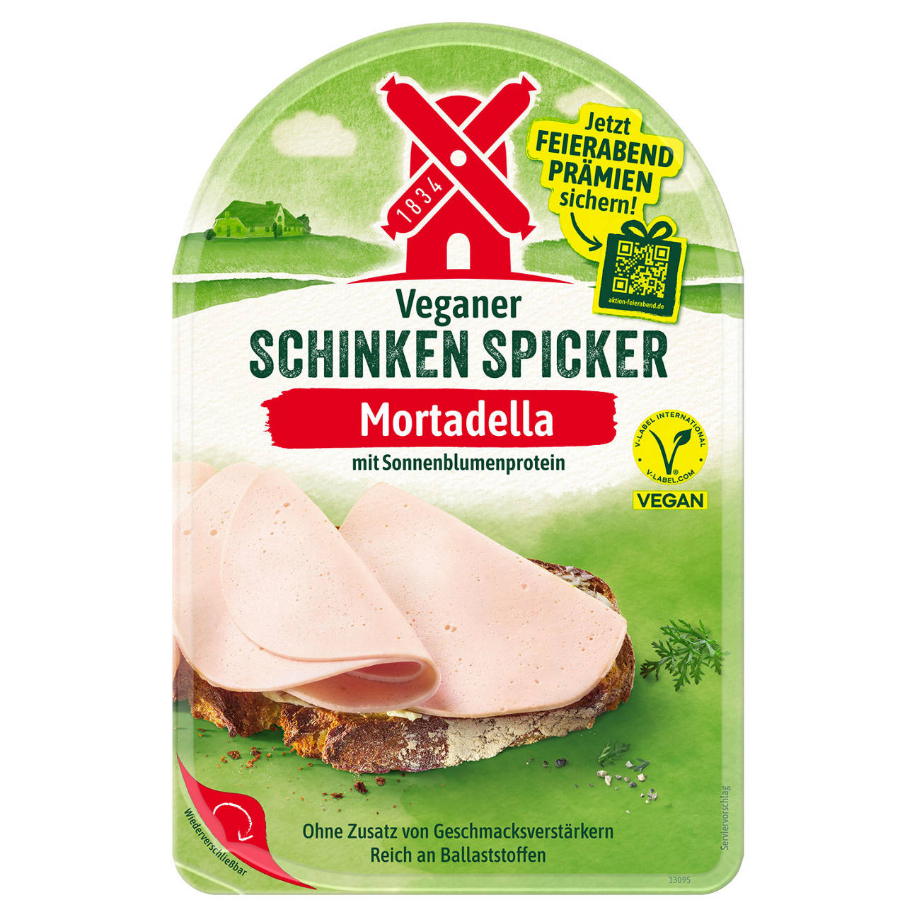 Veganer Schinken Spicker 80 g, Mortadella