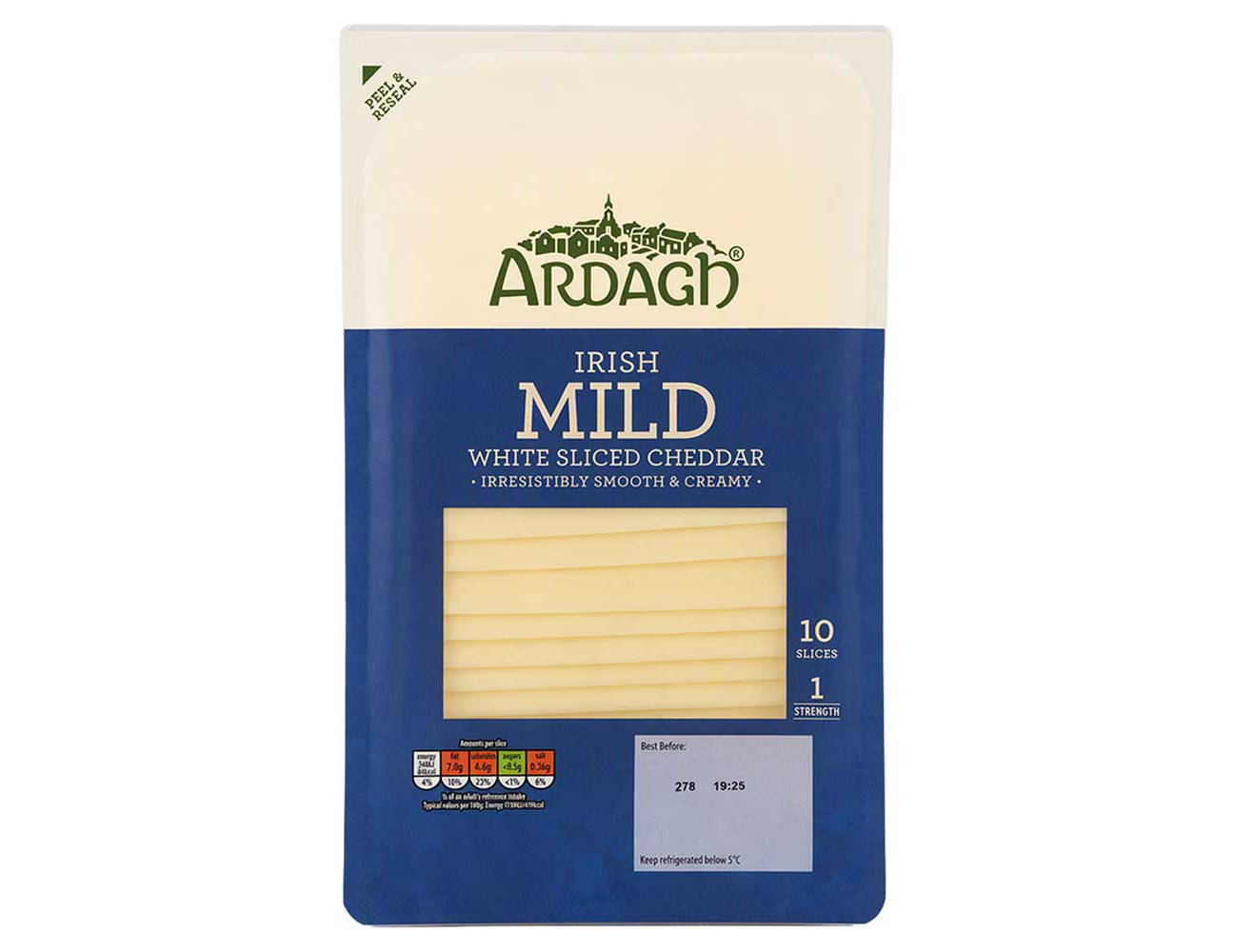 Mild Sliced Irish White Cheddar | ALDI IE