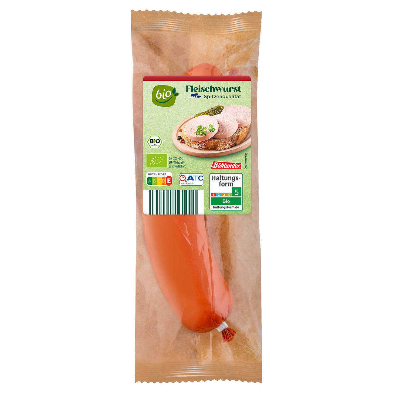 Bio-Wurstspezialitäten 250 g, Fleischwurst
