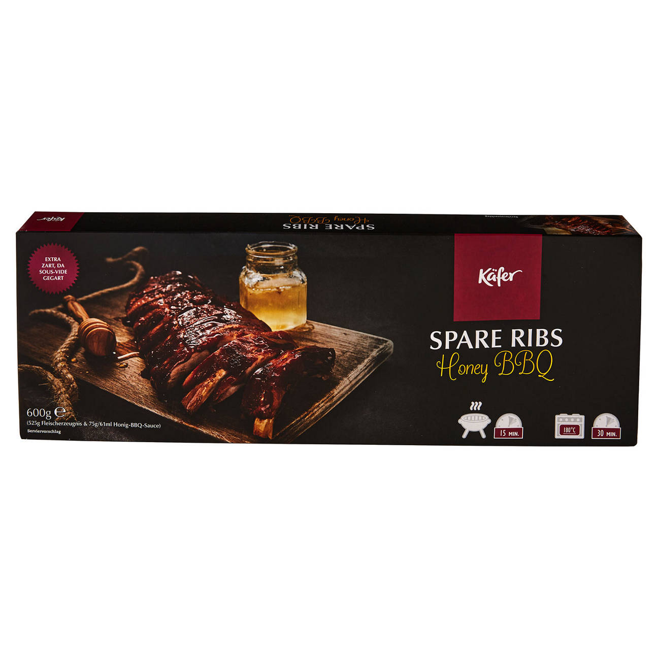 Spare Ribs 600 g, Honey BBQ