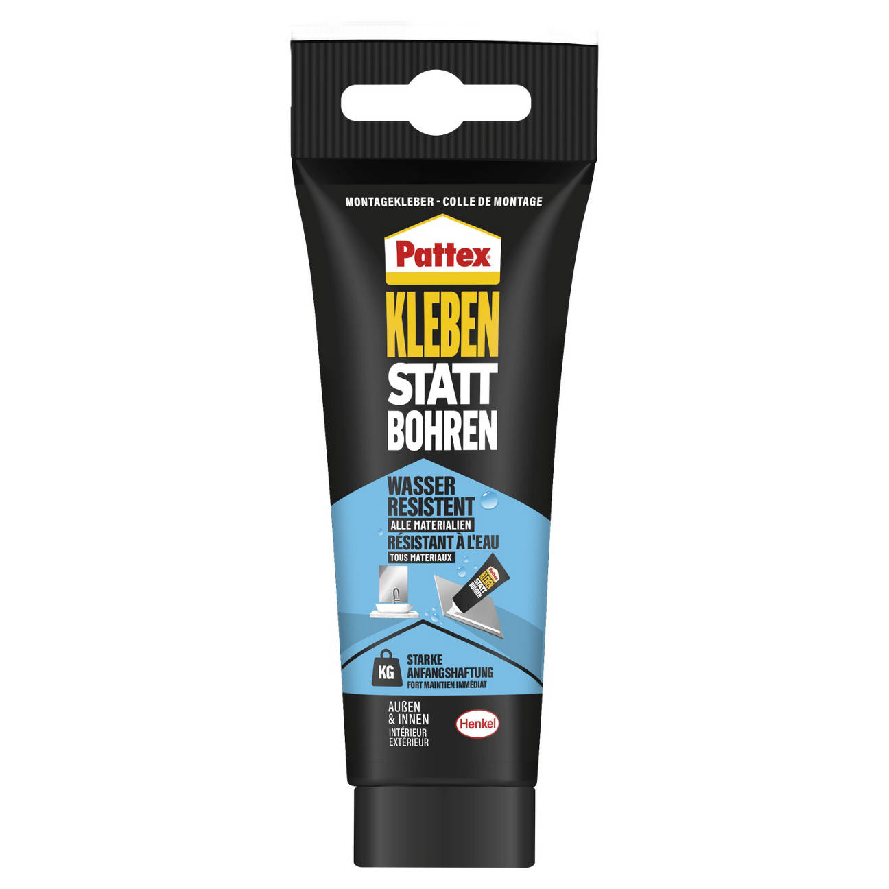 Kleben statt Bohren, Wasserfester Kleber