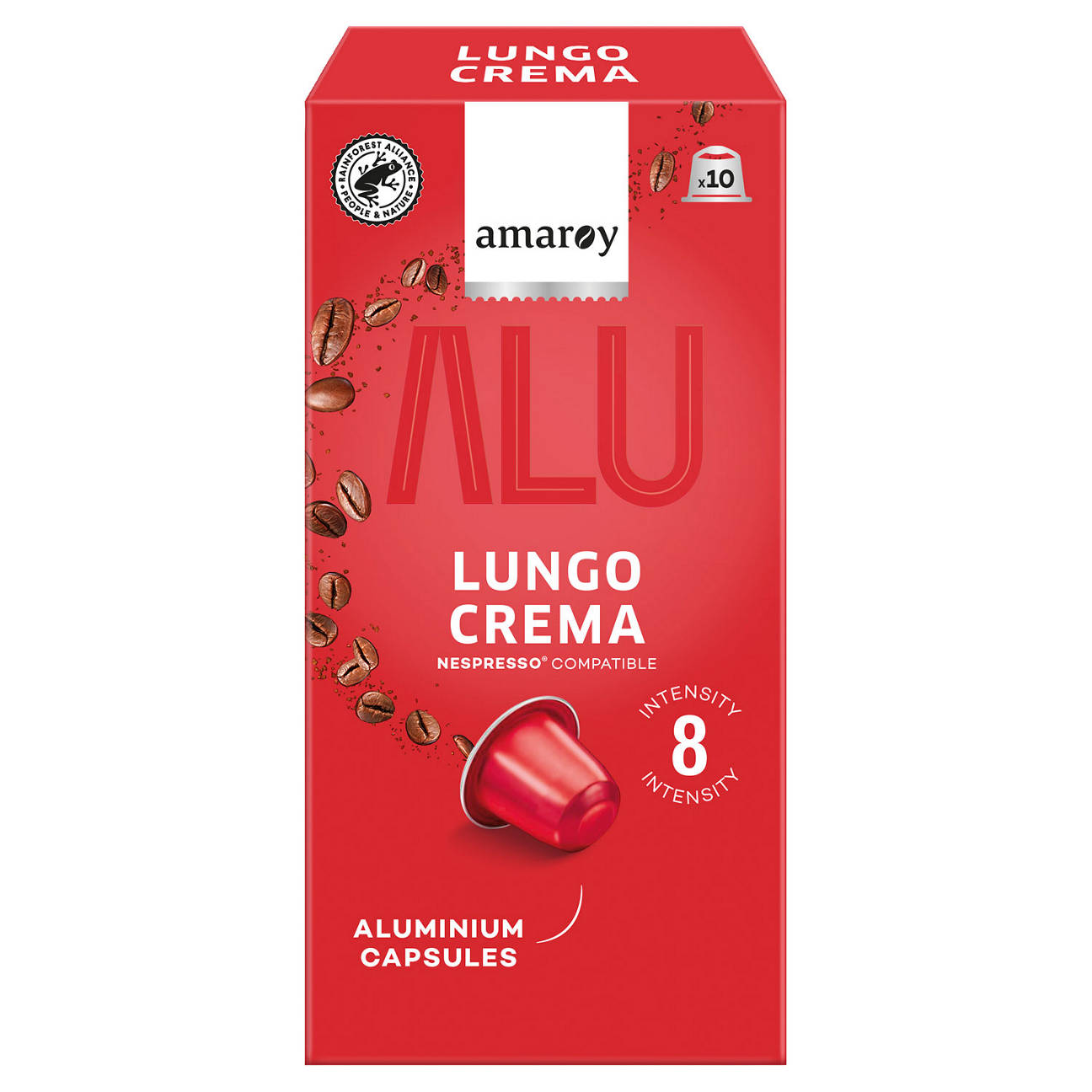 Alu Kaffeekapseln Lungo Crema 55 g