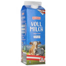 Vollmilch Länger frisch