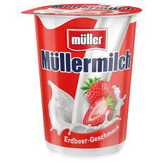 Müllermilch 500 ml, Erdbeere