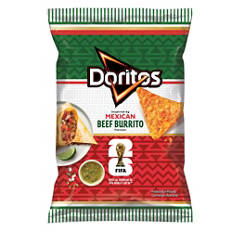 Tortilla chips, Mexican Beef Burrito, 100 g