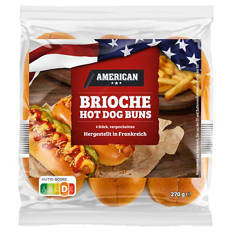 Brioche Hot Dog Roll 270 g