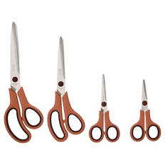 Scheren 4er-Set, rot