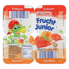 Yogourt junior, fraise-abricot