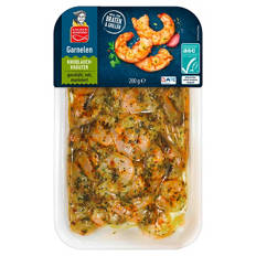 Garnelen-Sortiment 200 g, Knoblauch-Kräuter