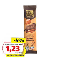 Polnjena čokoladna tablica, slana karamela