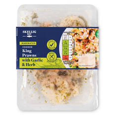Garlic & Herb Cooked King Prawns