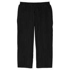 Damen Plissée-Hose, Schwarz, S 36/38