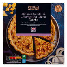Mature Cheddar & Caramelised Onion Quiche