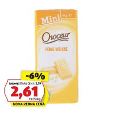 Mini čokoladice, bela čokolada