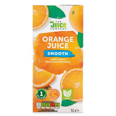 Pure Smooth Orange Juice From Concentrate