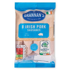 Irish Pork Sausages 8 Pack