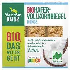 Bio-Hafervollkorn-Riegel 105 g, Kokos