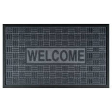 Gerippte Türmatte 45 x 75 cm, Willkommen
