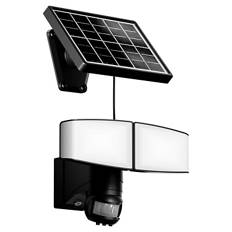 Solar-/Batterie-Strahler, Schwarz, Solar