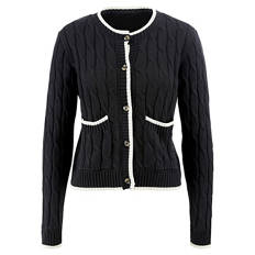 Damen Cardigan, Schwarz, S (36/38)