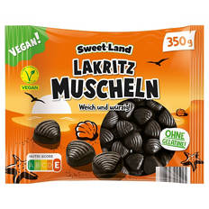 Vegane Lakritz Favoriten, Lakritz Muscheln, 350g