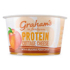 Peach Fruit Layered Cottage Cheese
