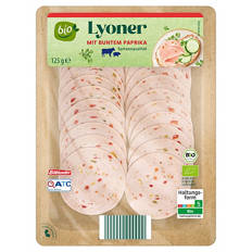 Bio-Aufschnitt-Sortiment 125 g, Bio-Lyoner