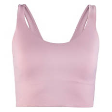 Női hosszú sportmelltartó, rózsaszín, XL