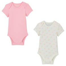 Baby Bodies 2er-Pack, Rosa, 62/68