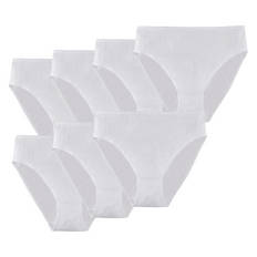 Damen-Taillenslips, 7er-Pack, Weiß, S 36/38