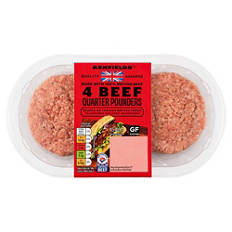 British Beef Quarter Pounders 4 Pack