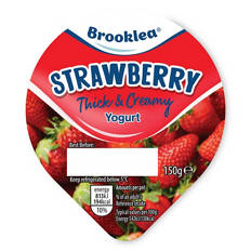 Strawberry Flavour Thick & Creamy Yogurt