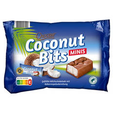 Schokoriegel Mix Dreifach 400 g, Coconut Bits